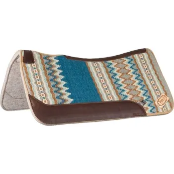 Westernová podsedlová deka POOLS Contoured blue/beige