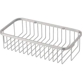 Drátěná police Závěsná koupelnová polička do sprchy, košík - ocel