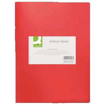 Kancelářské potřeby Katalogová kniha Q-Connect - A4, 30 kapes, červená, 1 ks