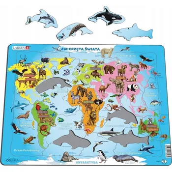 Puzzle Edukativní puzzle Zvířata světa Maxi pro děti
