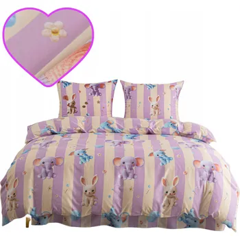 Povlečení Povlečení 160x200 SATÉN BAVLNA ZVÍŘÁTKA