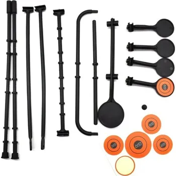 Čištění zbraně 5dílný dětský střelecký terč 20 x 23 x 31 cm Samonastavovací cvičný podstavec na střelbu z plastu s pojízdnými deskami