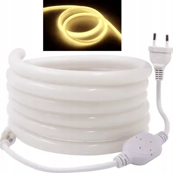 Žárovka 2835 Neonová LED páska 360° hadice 30m neutrální bílá 230V IP67 vodotěsná sada