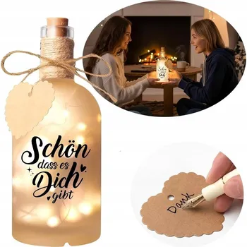 Dekorativní svítidlo Zátka do lahve LED světýlko do lahve s nápisem pohádkové LED osvětlení