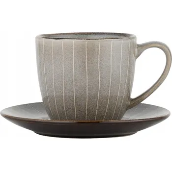 ŠÁLEK S PODŠÁLKEM STRIPES GRAY FLORINA 250 ML