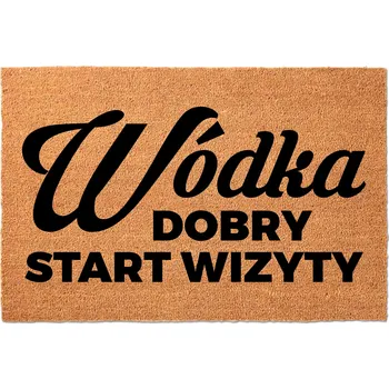 Rohožka KOKOSOVÁ VSTUPNÍ ROHOŽKA PŘED DVEŘE NA BOTY - VTIPNÁ VODKA - DOBRÝ START