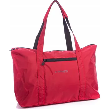 Cestovní taška Lehká červená látková cestovní taška do letadla, měkká