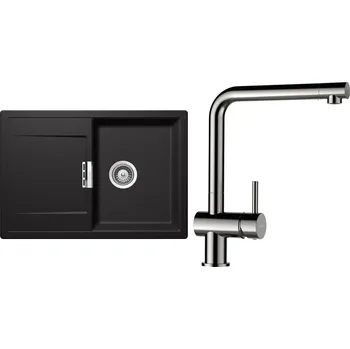 Granitový dřez Set Schock S5-3 (dřez Mono D-100S Stone + baterie Epos Nerezový vzhled)