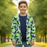 SEZON CZ905 Chlapecká letní/jarní bunda zelená velikostní řada:116-146 (- látková podšívka)