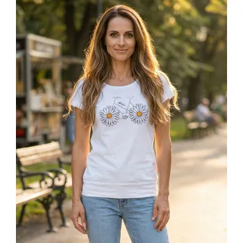 Dámské tričko Dámské triko s krátkým rukávem ALW184120 BÍLÁ XS