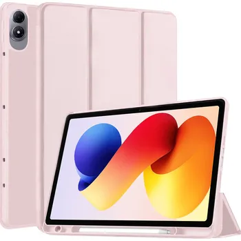 Techsuit - Flex Trifold (s držákem na tužky) - Xiaomi Redmi Pad 2 Pro - růžový