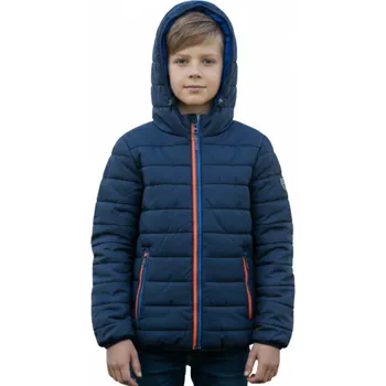 Chlapecká bunda 92-Chlapecká zimní bunda Glo-Story - černá-modrá barva