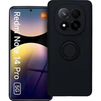 Náhradní díl pro mobilní telefon Kryt Silikonový kroužek pouzdra Xiaomi Redmi Note 14 Pro 5G Black