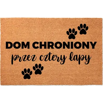 Rohožka KOKOSOVÁ VSTUPNÍ ROHOŽKA 40X60 KE DVEŘÍM VTIPNÁ ZÁBAVNÁ DŮM CHRÁNĚN