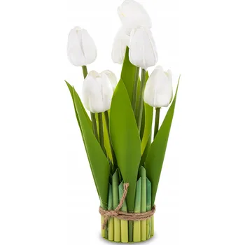 umělá květina Kytice umělých květin Bílé Tulipány
