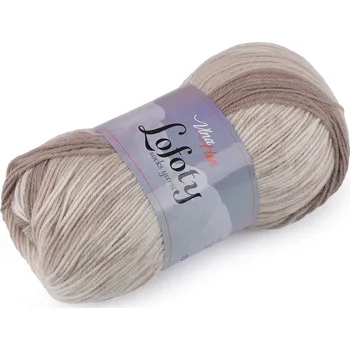 Příze Pletací příze Lofoty samovzorovací / ponožkovka 100 g