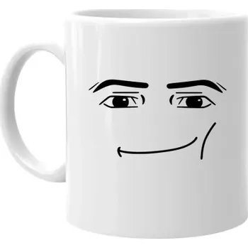 Žertovný předmět Man face – pro fanoušky hry Roblo - hrnek s potiskem- Tričkový.cz