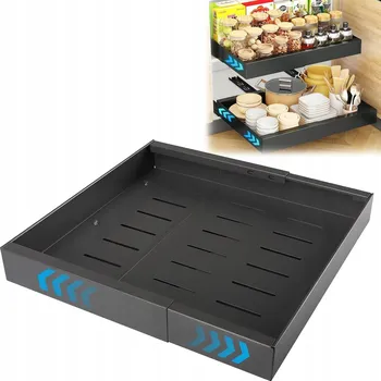 Kuchyňská skříňka Šuplík, výsuvné police pro kuchyňské skříňky z uhlíkové oceli