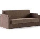 Rozkládací pohovka VIBO HNĚDÁ SZTRUKS 140x197cm