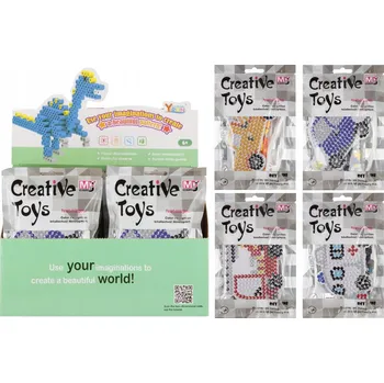 Dětské navlékací korálky Zažehlovací korálky - Vozidla MEGA CREATIVE