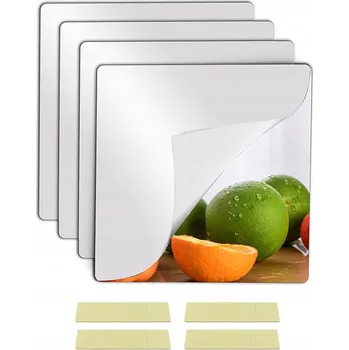 Zrcadlo 4X NÁSTĚNNÉ ZRCADLO DO SAMOLEPICÍ , SAMOLEPKA ZRCADLO 30CM × 30CM