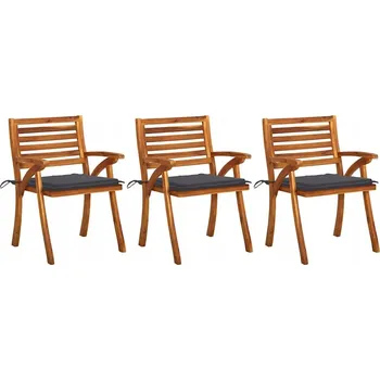 Zahradní židle VidaXL dřevěná hnědá