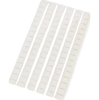 Lepidlo na nehty 84 ks Gelové lepidlo na umělé nehty 5 mm x 2,54 cm 1 palec Opakovaně použitelné nehtová hlína pro cvičný stojan na nehty bílá