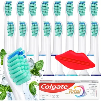 Náhradní hlavice k elektrickému kartáčku HLAVICE NA SONICKÝ ZUBNÍ KARTÁČEK PHILIPS SONICARE KARTÁČEK 16 KUSŮ