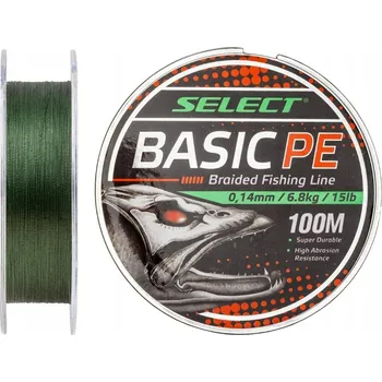 Rybářská šňůra Select Basic 4x 0,18 mm 150 m Šňůra tmavě zelené