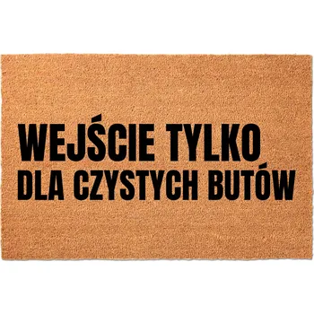 Rohožka KOKOSOVÁ VSTUPNÍ ROHOŽKA PŘED DVEŘE NA BOTY - VTIPNÝ NÁPIS - VSTUP POUZE PRO...