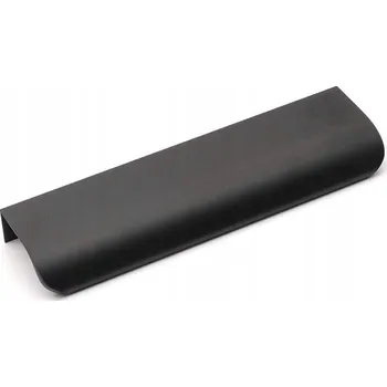 Nábytkové kování Krawędziowy Nábytková úchytka nábytkový YVS, černý matný, 15 cm, rozteč 128 mm