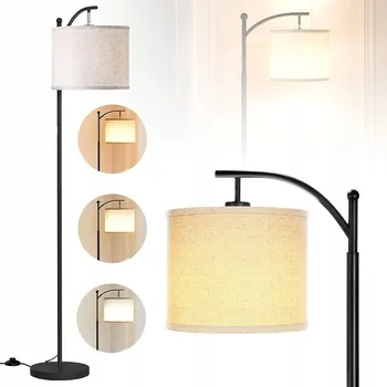 Stojací lampa MODERNÍ STOJACÍ LAMPA 175 CM S BOHO STÍNIDLEM 28 CM, LED 3000K - 5000K