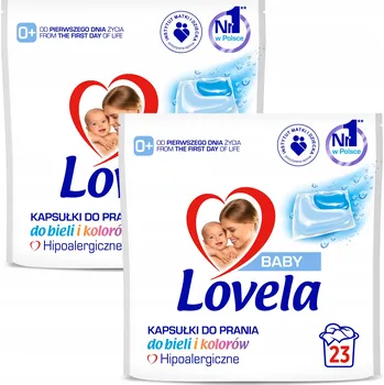 Prací prášek Kapsle na praní Lovela hypoalergenní, 46 praní, bez zápachu, 1 kg