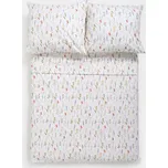 Sinsay - Bavlněná sada povlečení s květy - krémová - 092HJ-01X - 092HJ-01X-ONE
