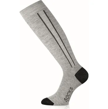 Pánské oblečení Ponožky lyžařské Lasting merino FWC Velikost: L šedá