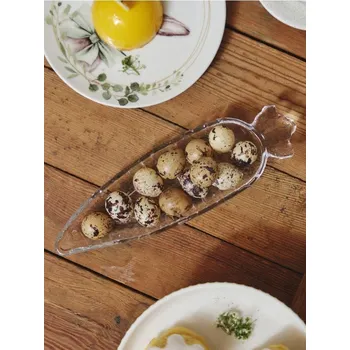 Talíř Sinsay - Skleněný servírovací talíř ve tvaru mrkve - clear - 977HC-CLR - 977HC-CLR-ONE