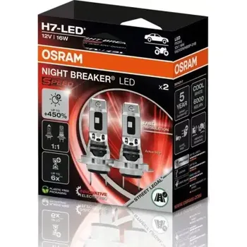 Autožárovka Osram Night Breaker H7 LED Speed 64210DWNBSP450 2HB H7 12V 16W