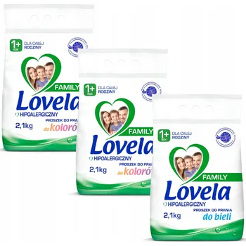 Prací prášek Lovela Family Hypoalergenní prací prášek 3x 2,1 kg 84 praní Barva Bílá