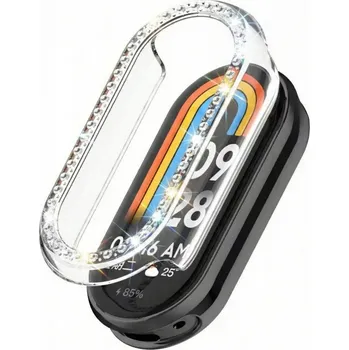 Pouzdro na mobilní telefon POUZDRO PRO XIAOMI MI BAND 10 SMART BAND 10 S DIAMANTOVÝMI KRYSTALY, DÁMSKÉ