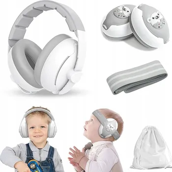 Chránič sluchu OCHRANNÁ SLUCHÁTKA PROTI HLUKU PRO DĚTI A MIMINKA OCHRANA SLUCHU ŠEDÁ