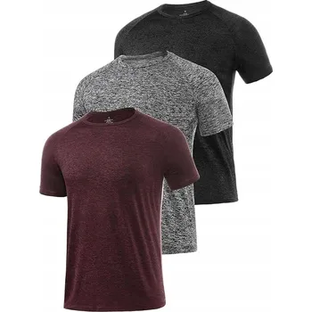 Pánské oblečení Pánské sportovní tričko, sada 3 kusů, tréninková trička do posilovny 3XL