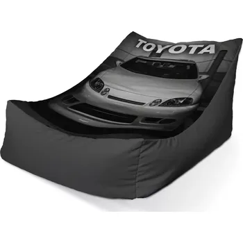 Sedací pytel Sablio Sedací vak Lounge Bílé sportovní auto - 80 x 95 x 50 cm