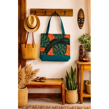 Nákupní taška látková taška_Ohnivá savana