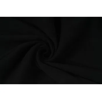 Úplet RIB, náplet, patent, hrubší žebrování, černá, látky, metráž - II. JAKOST