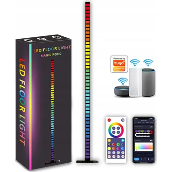 Stojací lampa LED stojací lampa WIFI SMART TUYA PLUG AMBIENT RGBWCCT DÁLKOVÝ OVLADAČ CHYTRÁ