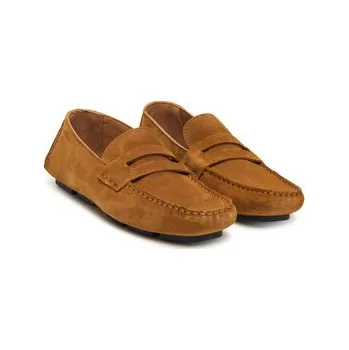 Dámská obuv Mokasíny Calvin Klein Square Driver Suede HW0HW02844 Hnědá 37