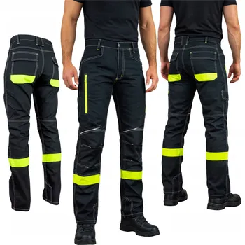 Pracovní obuv Dlouhé reflexní pracovní kalhoty Specto s výstražným uzávěrem, BOZP Strong, vel. 54