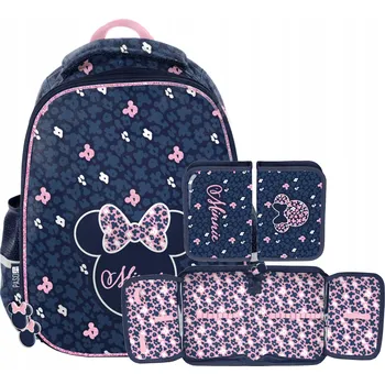 Školní batoh Školní batoh Minnie Mouse Paso s více přihrádkami, modrá, růžová
