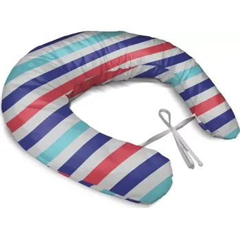 Kojící polštář Sablio Těhotenský polštář Barevné veselé pruhy