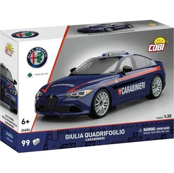 Dětské zboží Cobi 24654 Alfa Romeo Giulia Quadrifoglio Carabinieri, 1:35, 99 k